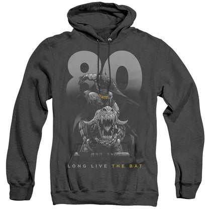 Batman Big 80 Heather Mens Hoodie Black