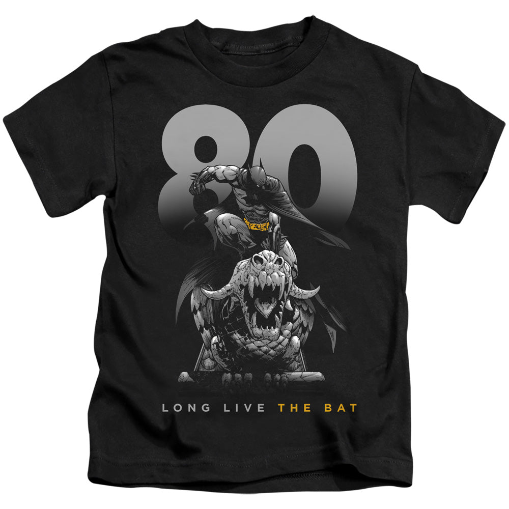 Batman Big 80 Juvenile Kids Youth T Shirt Black