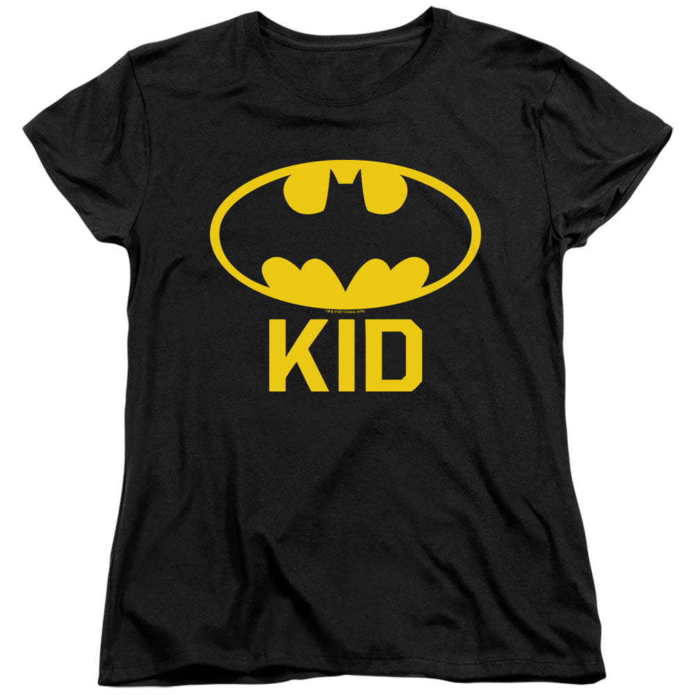 Batman Bat Kid Womens T Shirt Black