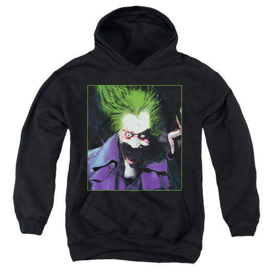 Batman Arkham Asylum Joker Kids Youth Hoodie Black