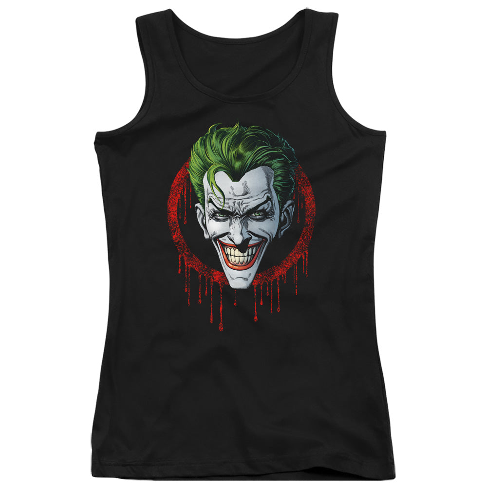 Batman Joker Drip Womens Tank Top Shirt Black