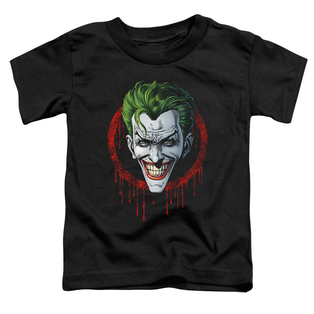Batman Joker Drip Toddler Kids Youth T Shirt Black