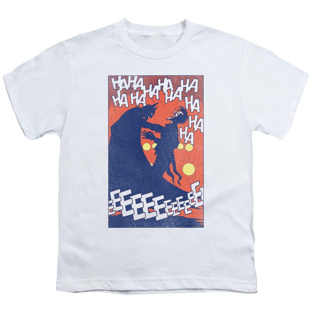 Batman Punchline Kids Youth T Shirt White