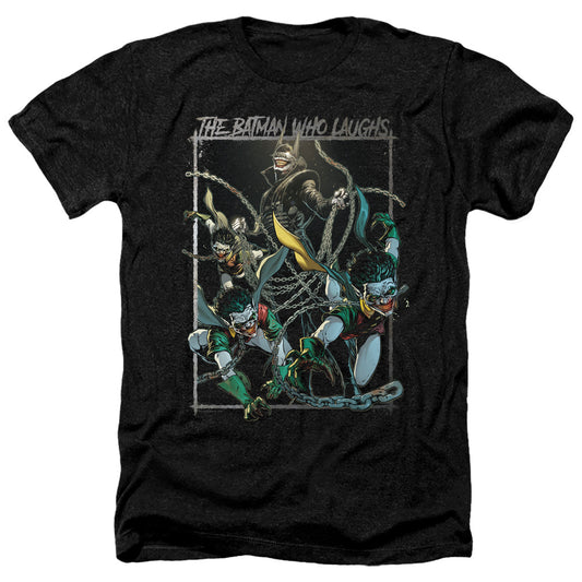 Batman Batman Who Laughs Heather Mens T Shirt Black