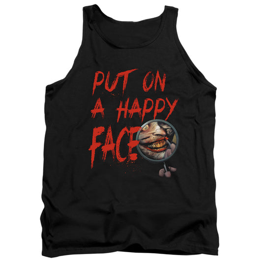 Batman Happy Face Mens Tank Top Shirt Black