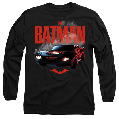 The Batman (2022) Batmobile Mens Long Sleeve Shirt Black Officially Licensed