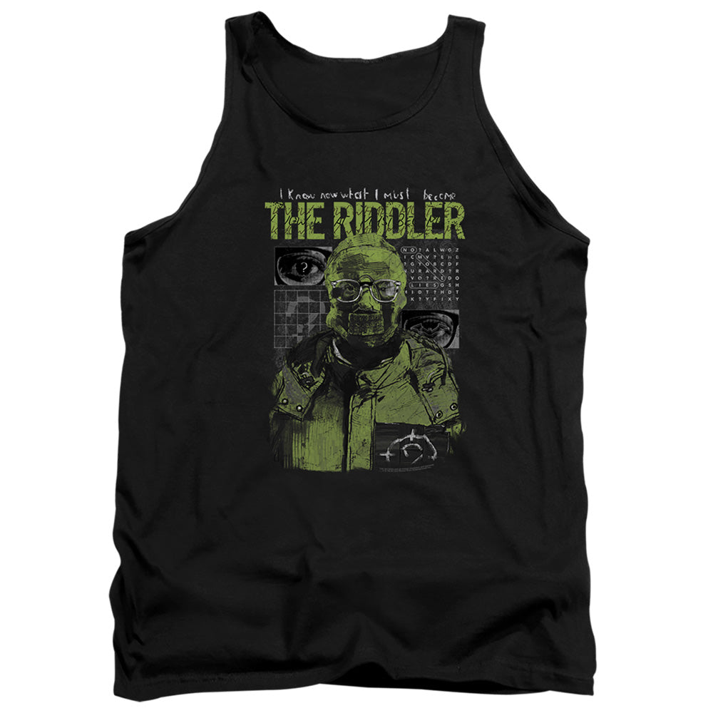 The Batman (2022) Riddler Illustration Mens Tank Top Shirt Black