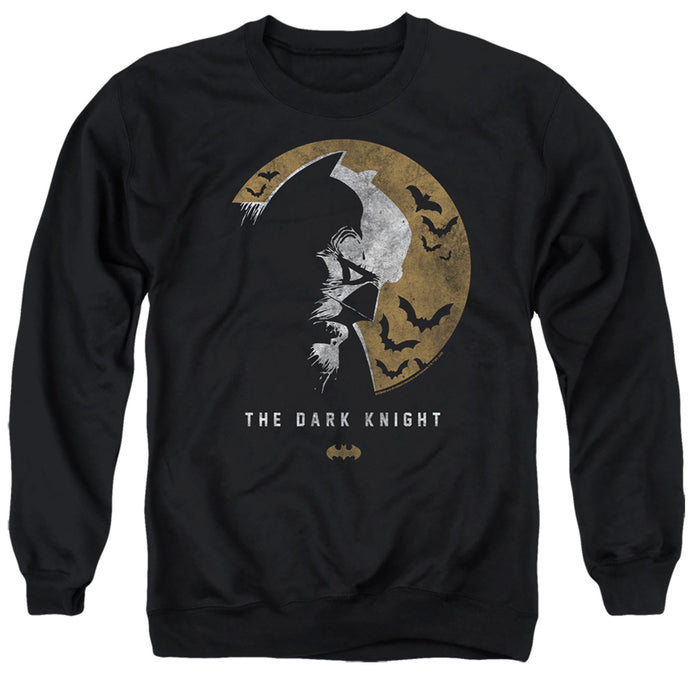 Batman Dark Knight Moon Mens Crewneck Sweatshirt Black