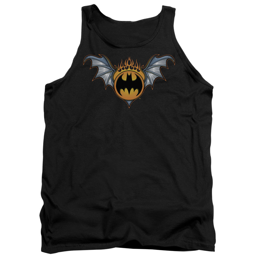 Batman Bat Wings Logo Mens Tank Top Shirt Black