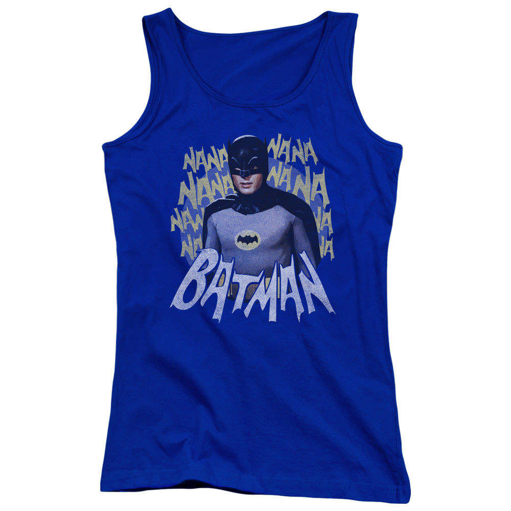 Batman Classic Tv Theme Song Womens Tank Top Shirt Royal Blue