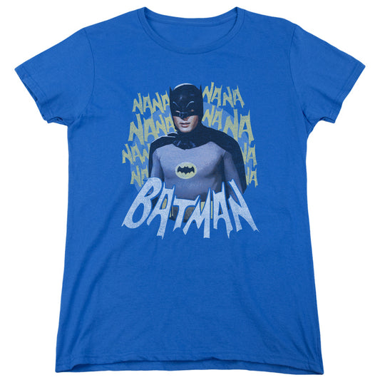 Batman Classic Tv Theme Song Womens T Shirt Royal Blue