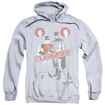 Batman Classic Tv Classified Mens Hoodie Athletic Heather