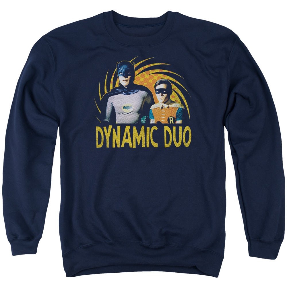 Batman Classic Tv Dynamic Mens Crewneck Sweatshirt Navy Blue