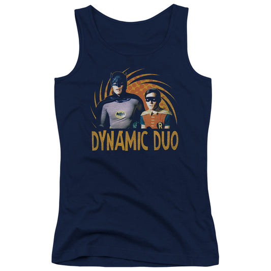 Batman Classic Tv Dynamic Womens Tank Top Shirt Navy Blue