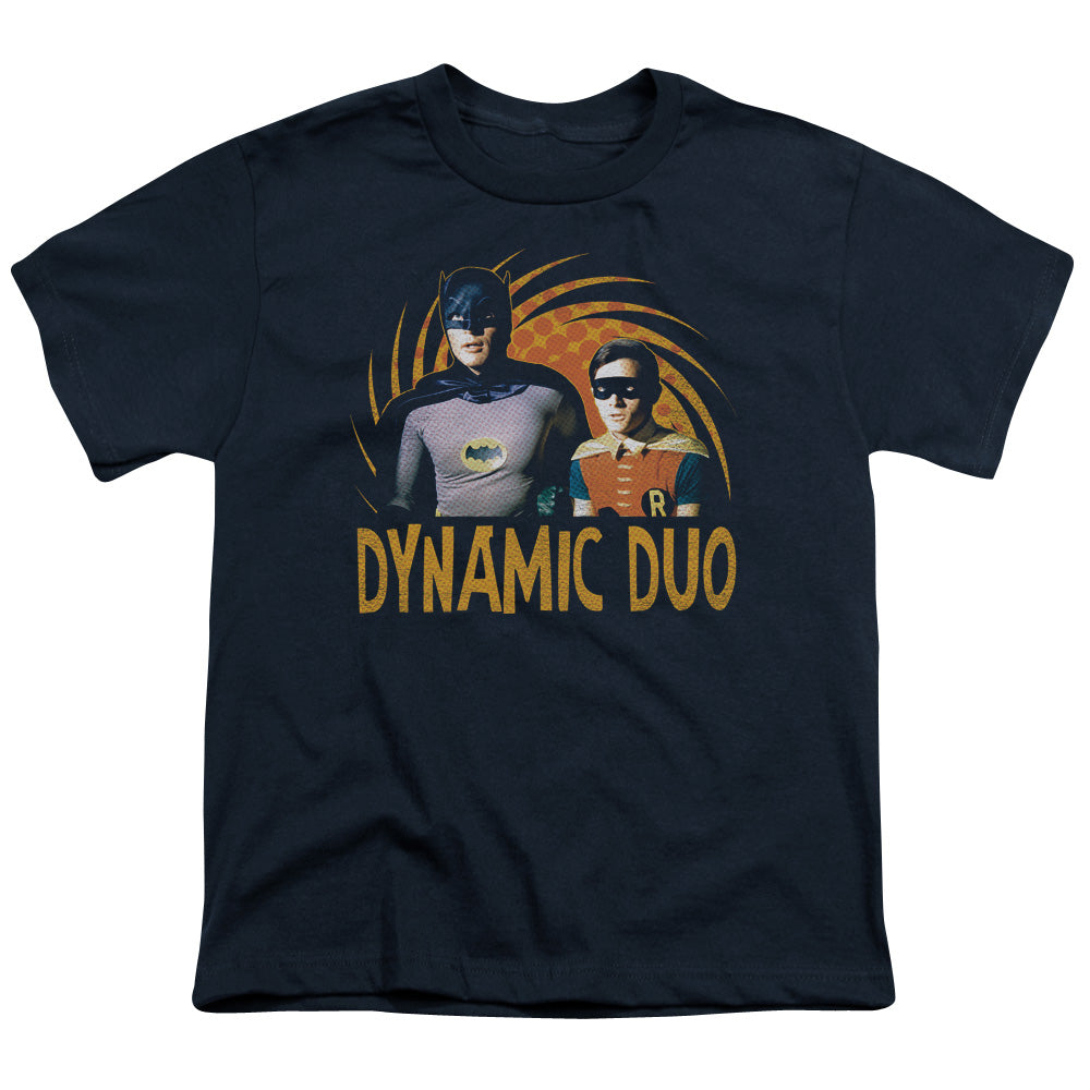 Batman Classic Tv Dynamic Kids Youth T Shirt Navy Blue