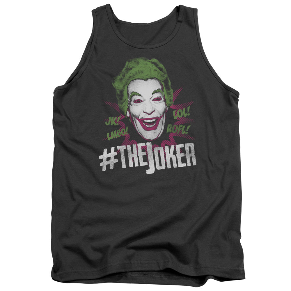 Batman Classic Tv #joker Mens Tank Top Shirt Charcoal