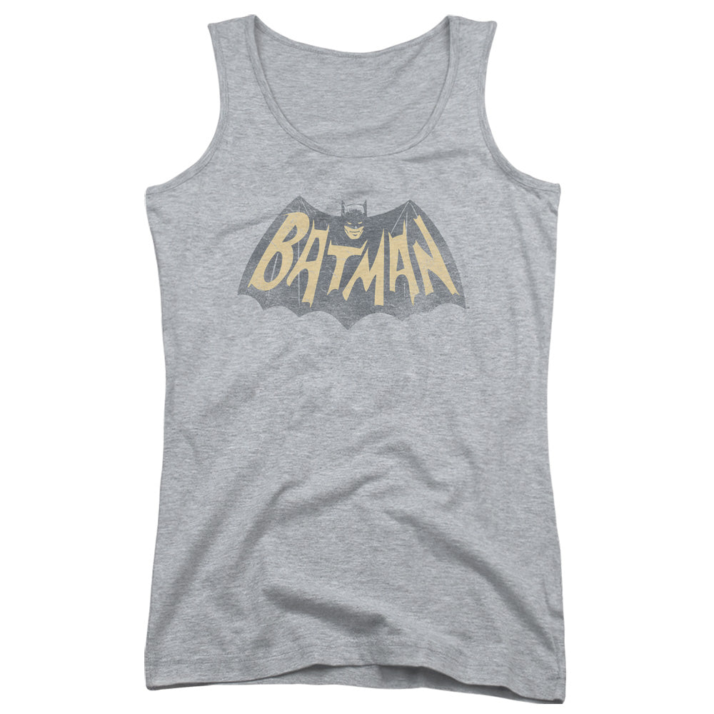 Batman Classic Tv Show Logo Womens Tank Top Shirt Athletic Heather