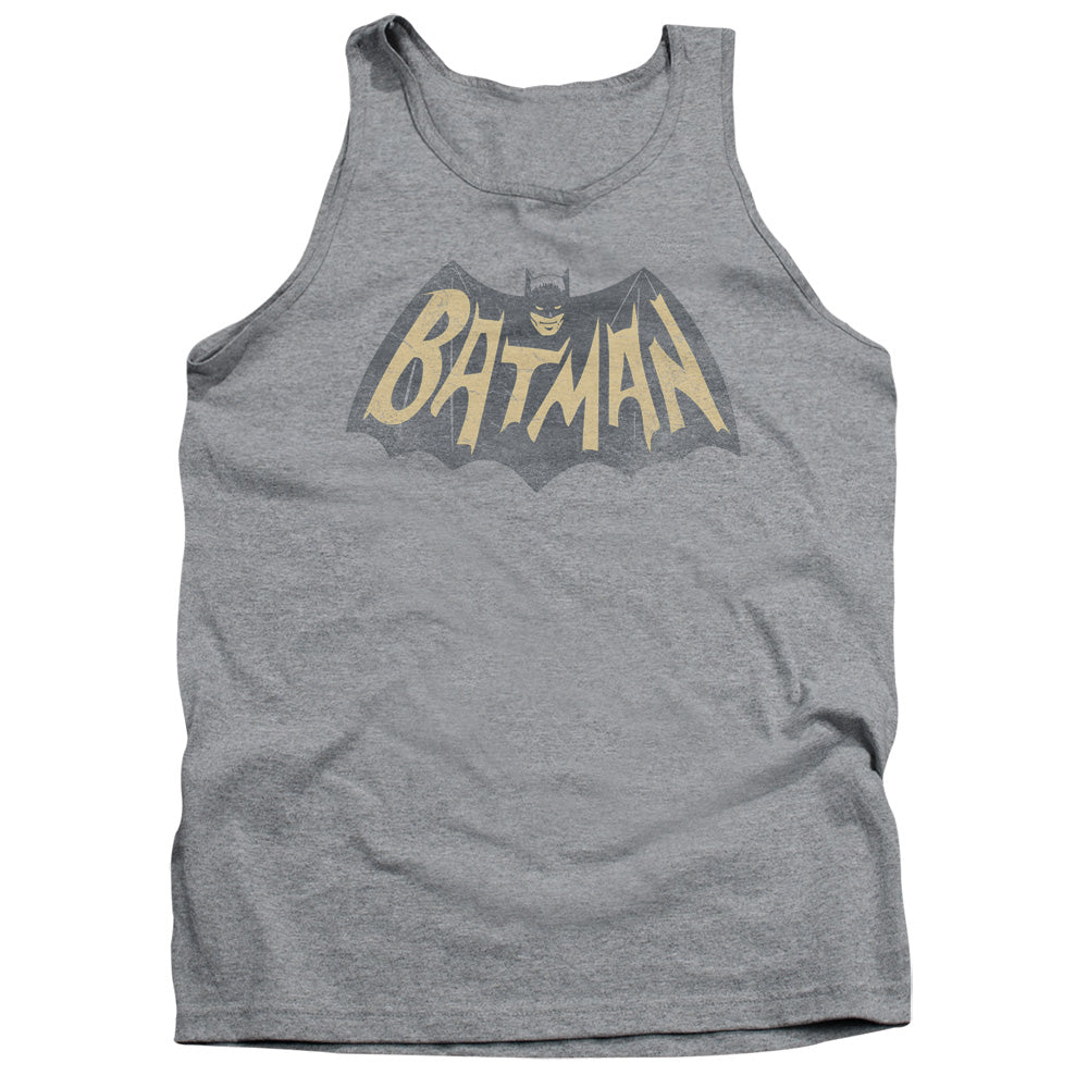 Batman Classic Tv Show Logo Mens Tank Top Shirt Athletic Heather