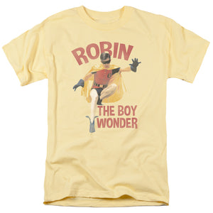 Batman Classic TV Boy Wonder Mens T Shirt Yellow