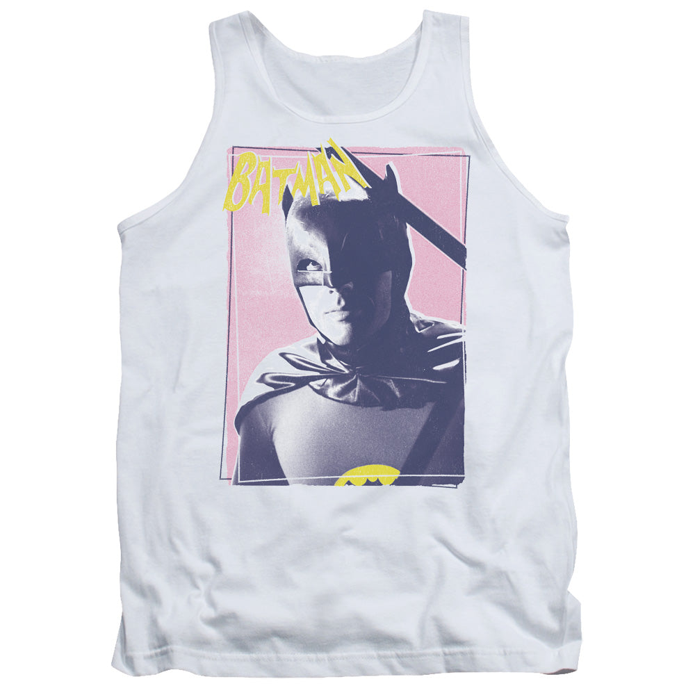 Batman Classic Tv Wayne 80s Mens Tank Top Shirt White