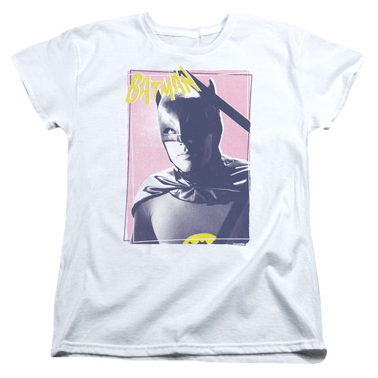 Batman Classic Tv Wayne 80s Womens T Shirt White