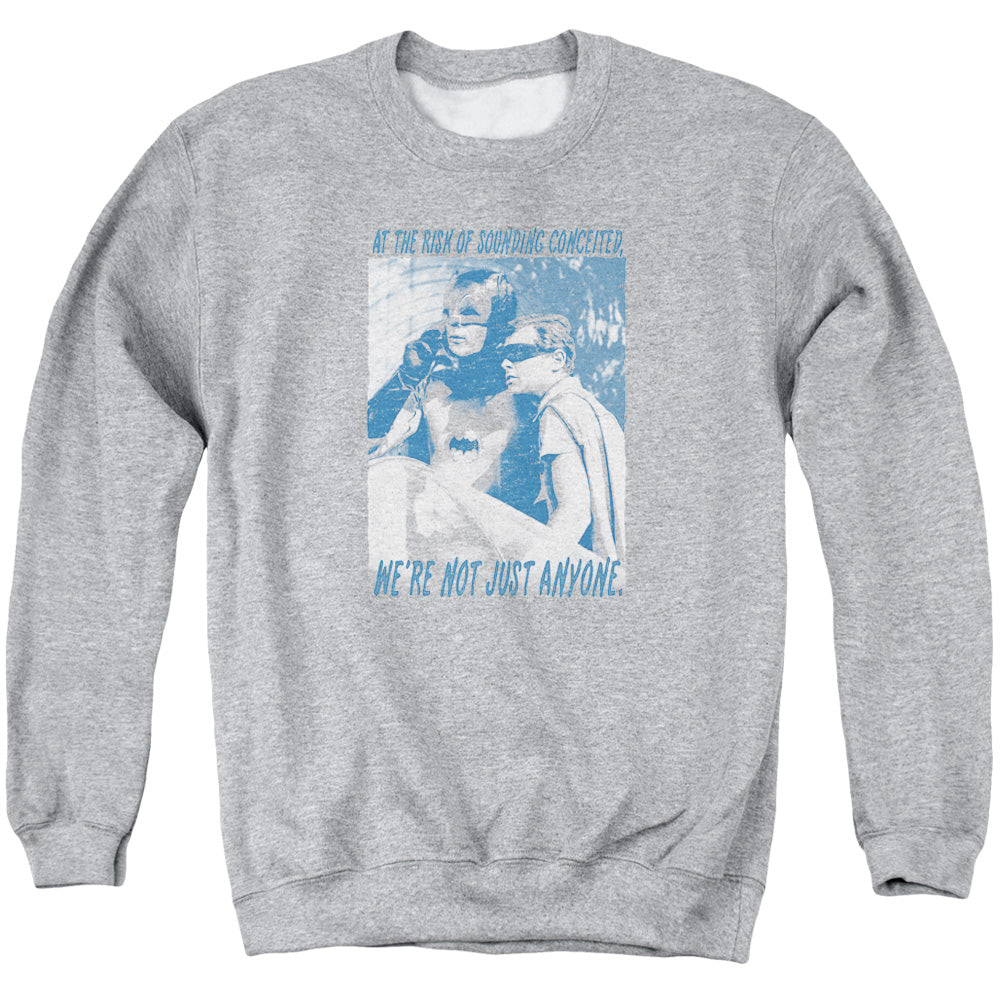 Batman Classic Tv Boogie Nights Mens Crewneck Sweatshirt Athletic Heather