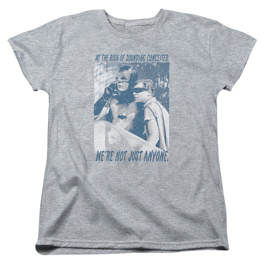 Batman Classic Tv Boogie Nights Womens T Shirt Athletic Heather