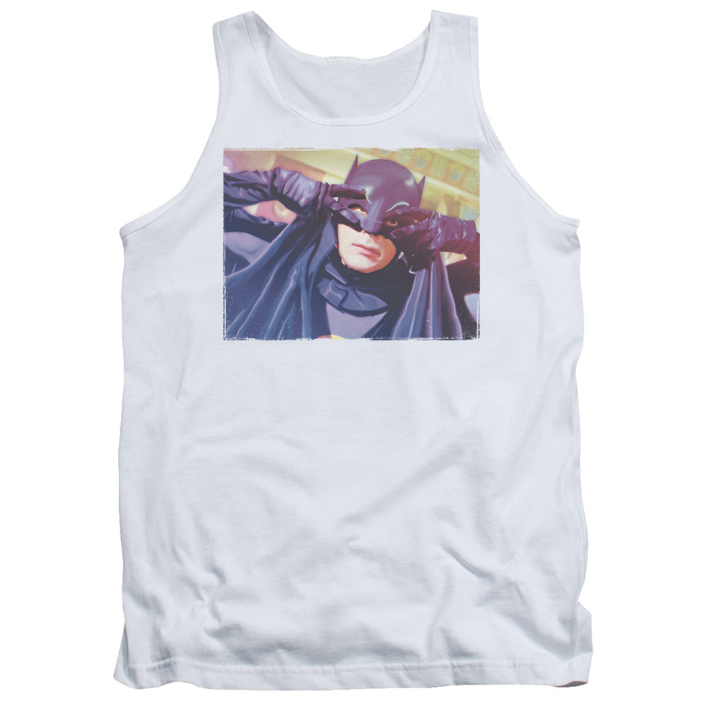 Batman Classic Tv Ooth Groove Mens Tank Top Shirt White