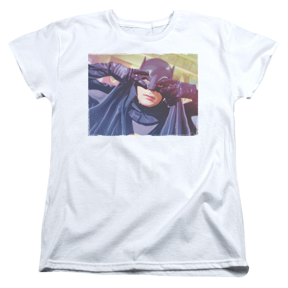 Batman Classic Tv Ooth Groove Womens T Shirt White