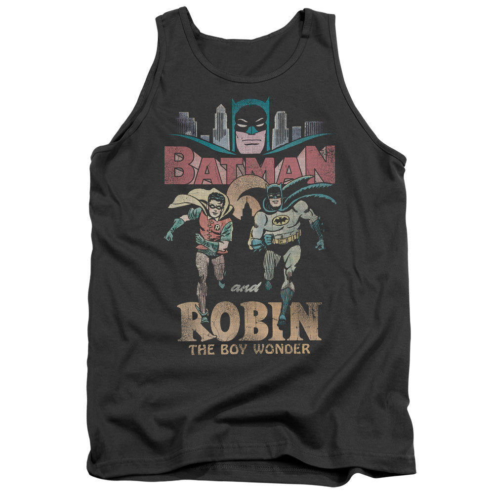 Batman Classic Tv Classic Duo Mens Tank Top Shirt Charcoal