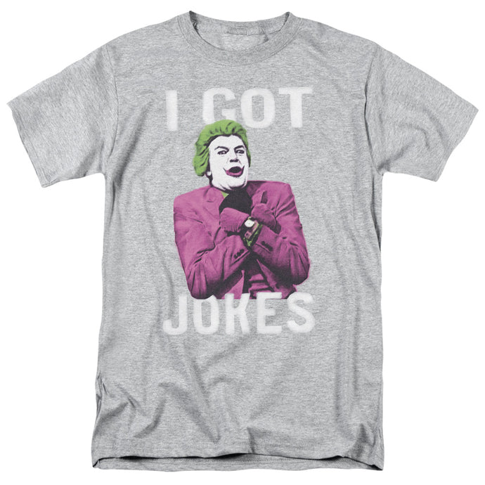 Batman Classic TV Got Jokes Mens T Shirt Athletic Heather