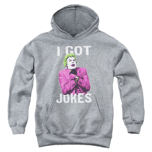 Batman Classic Tv Got Jokes Kids Youth Hoodie Heather