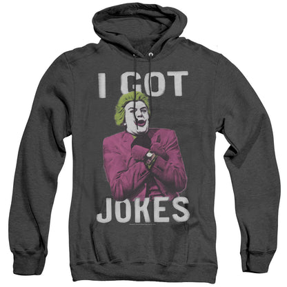 Batman Classic Tv Got Jokes Heather Mens Hoodie Black