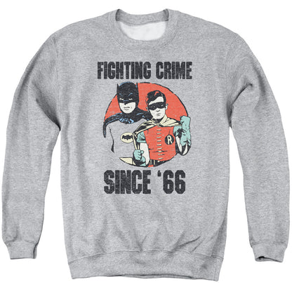 Batman Classic Tv Since 66 Mens Crewneck Sweatshirt Athletic Heather