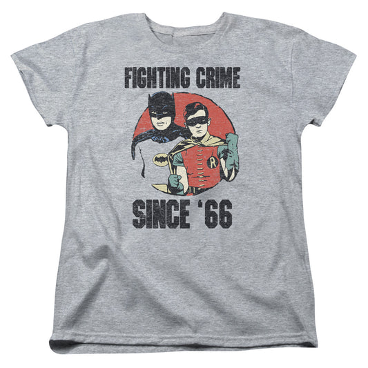 Batman Classic Tv Since 66 Womens T Shirt Athletic Heather
