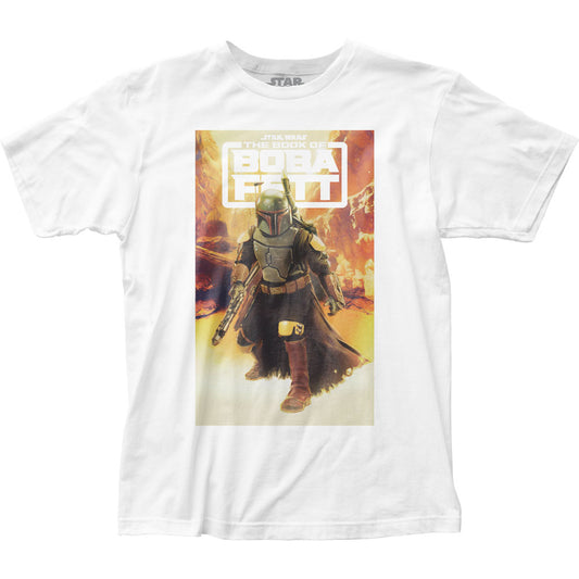 Star Wars The Book of Boba Fett Painting 2 Mens T Shirt White