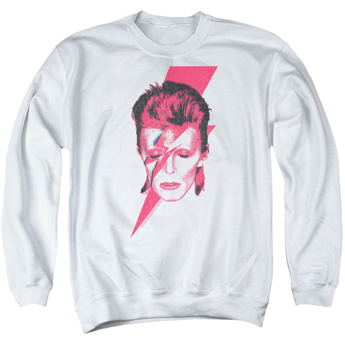 David Bowie Aladdin Sane Mens Crewneck Sweatshirt White