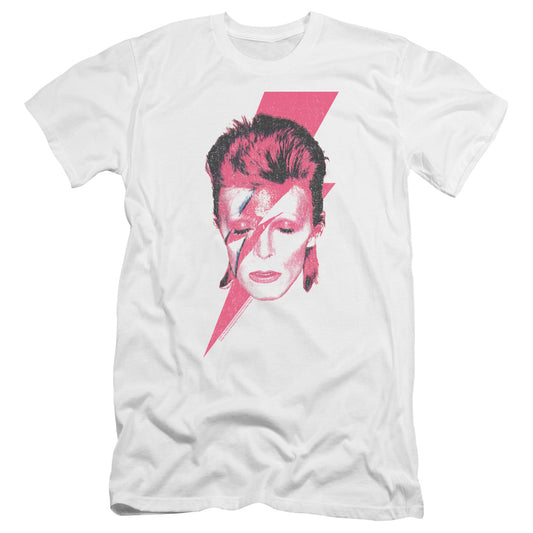 David Bowie Aladdin Sane Premium Bella Canvas Slim Fit Mens T Shirt White