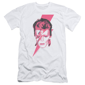 David Bowie Aladdin Sane Slim Fit Mens T Shirt White