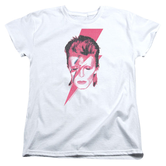 David Bowie Aladdin Sane Womens T Shirt White