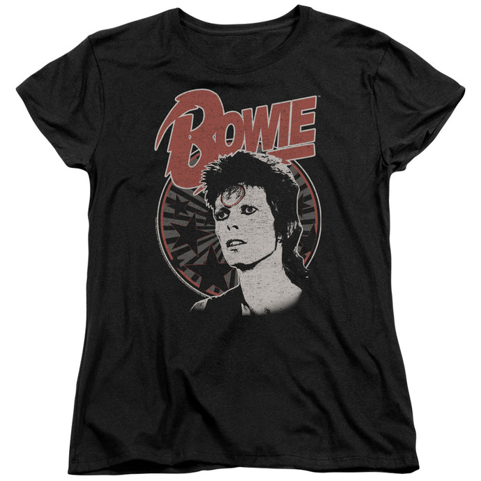 David Bowie Space Oddity Womens T Shirt Black