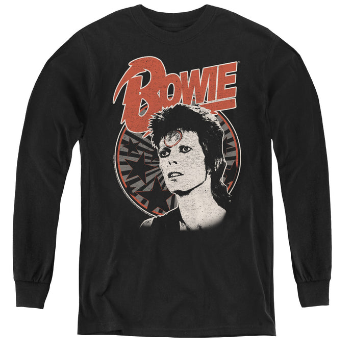 David Bowie Space Oddity Long Sleeve Kids Youth T Shirt Black