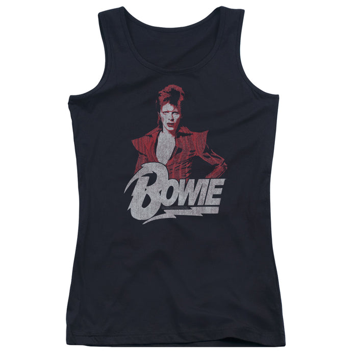 David Bowie Diamond David Womens Tank Top Shirt Black