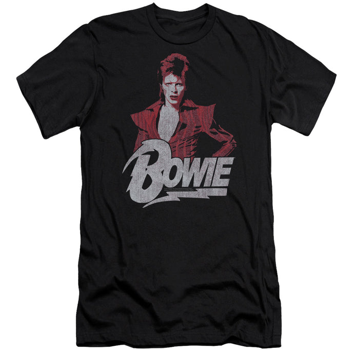 David Bowie Diamond David Premium Bella Canvas Slim Fit Mens T Shirt Black
