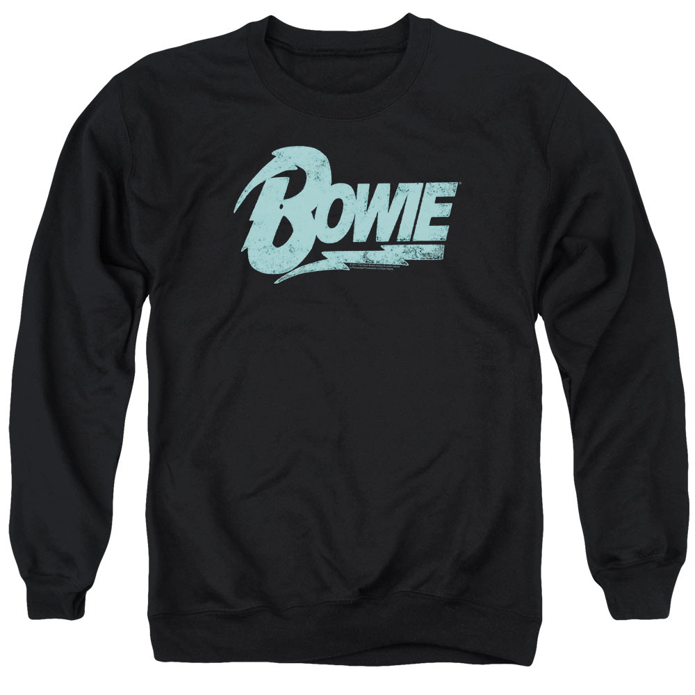 David Bowie Logo Mens Crewneck Sweatshirt Black