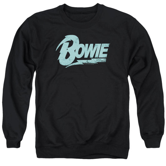 David Bowie Logo Mens Crewneck Sweatshirt Black