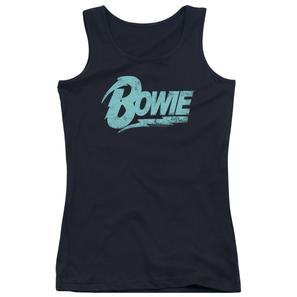 David Bowie Logo Womens Tank Top Shirt Black