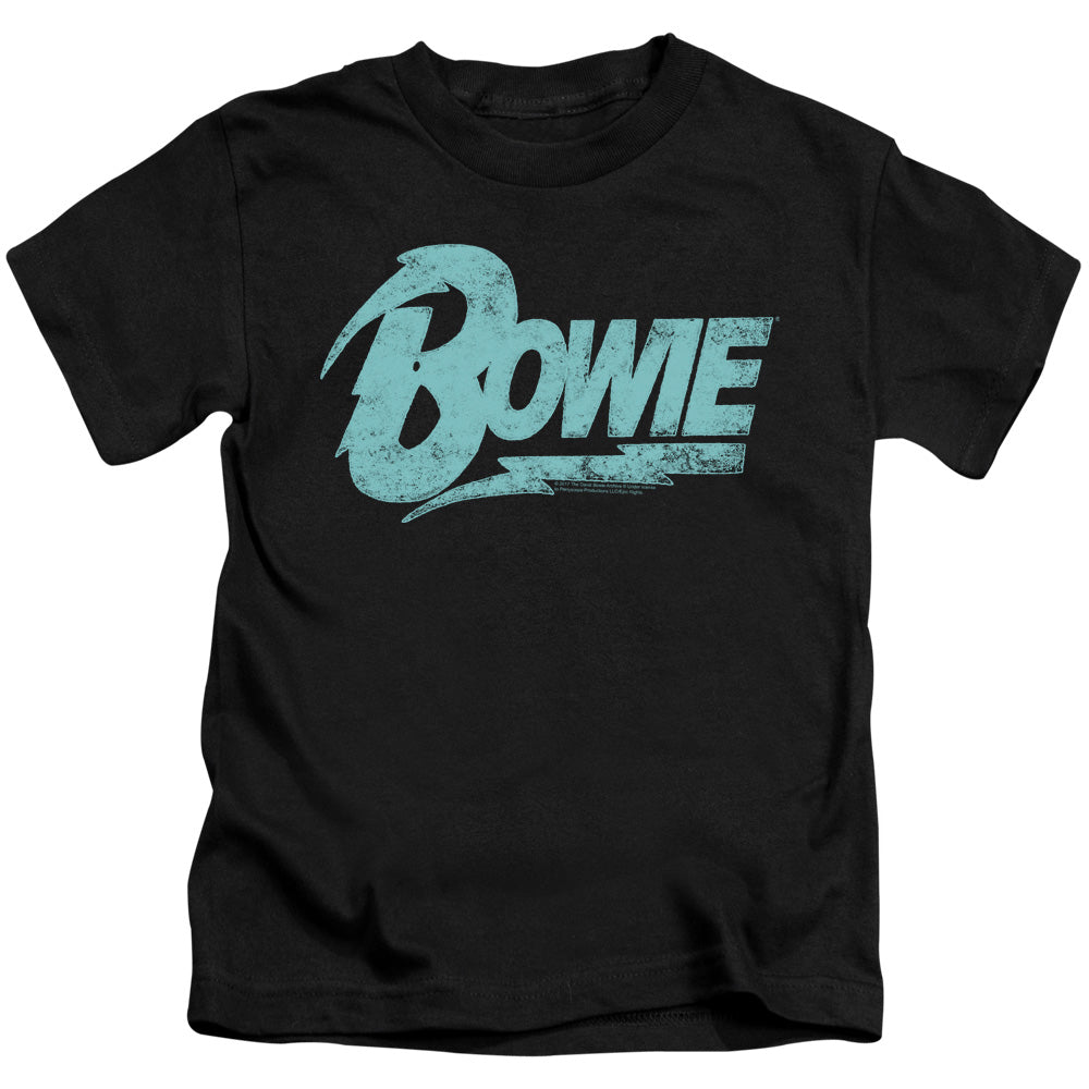 David Bowie Logo Juvenile Kids Youth T Shirt Black