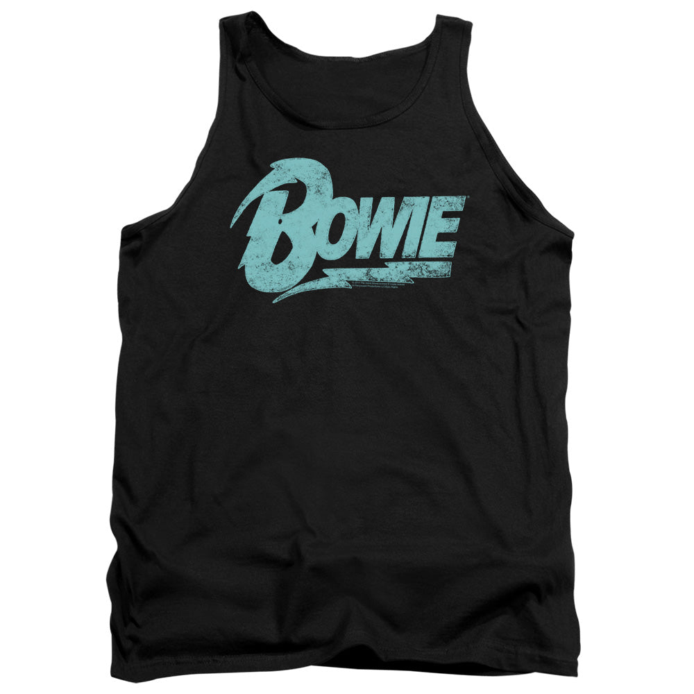 David Bowie Logo Mens Tank Top Shirt Black