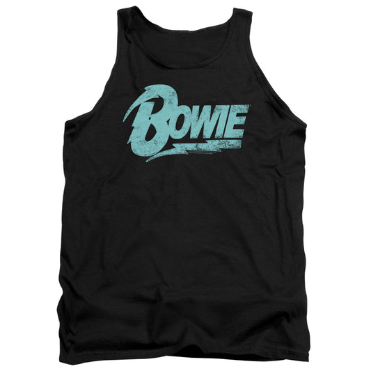 David Bowie Logo Mens Tank Top Shirt Black